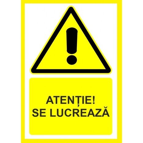 Placuta atentie se lucreaza